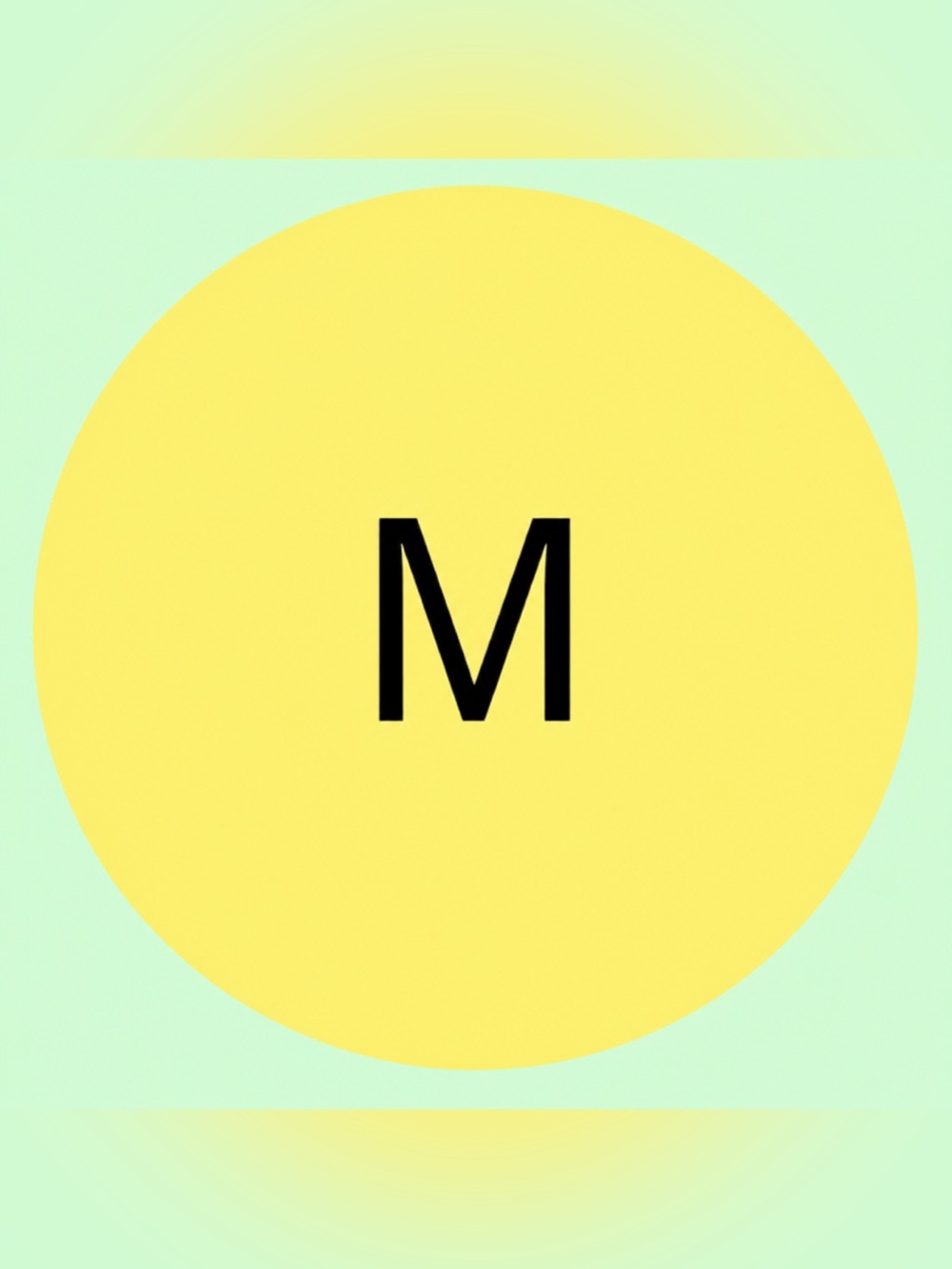 50 SHIPPING STICKERS - 2” ROUND - SIZE CLOTHING LABELS - MEDIUM “M” - YELLOW